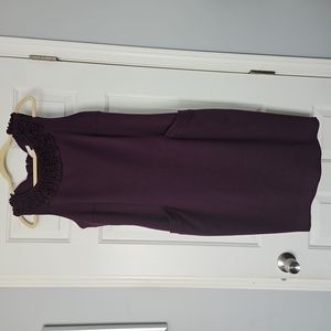 Sleeveless purple dress, size 12